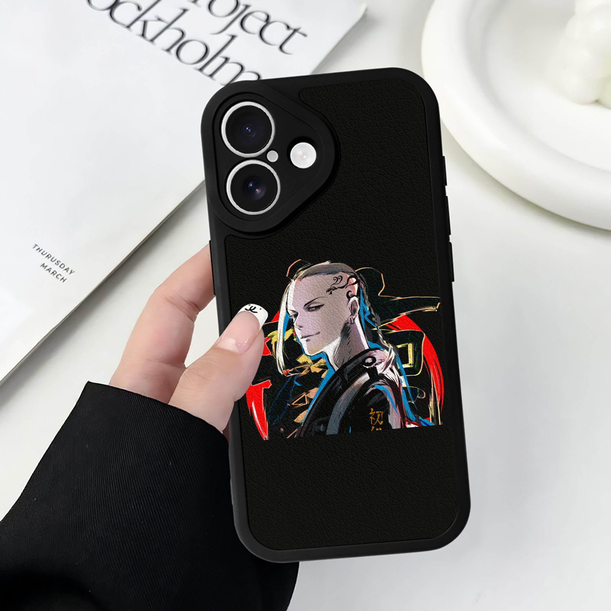（画像用） 東京リベンジャーズ Tokyo Revengers 【iPhone 16シリーズ対応】シリコンスマホケース（レザー調） 材質：シリコン